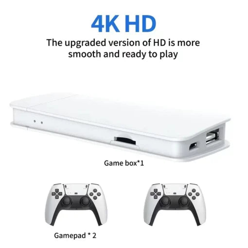 M15 Game Stick Mini TV Handheld Game Console Wireless Gamepads Video Game 128G 30000+ Retro Game HD Output Two-player for PS1 Et