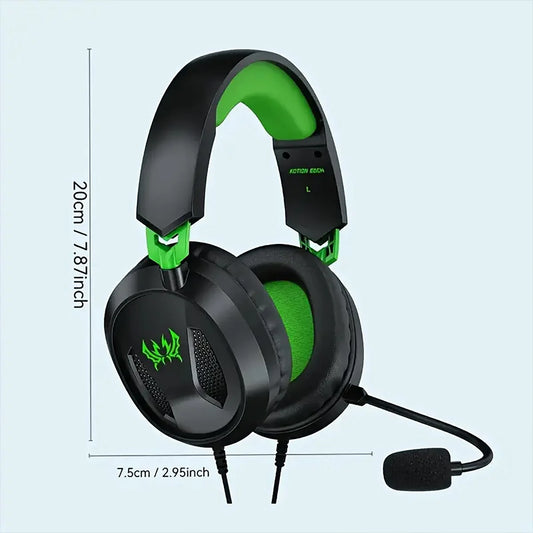 G3100 3.5mm Wired Gaming Headset Over Ear Game Headphones with Omni-directional Microphone for PS5 PS4 Laptop Tablet